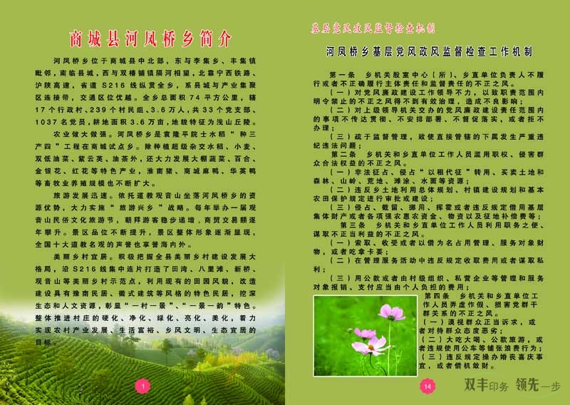 商城縣河鳳橋鄉(xiāng)委員會畫冊